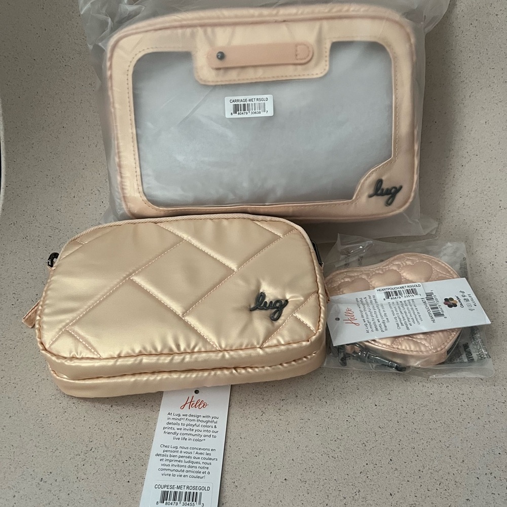 Lug Rose Gold Trio Bag Set